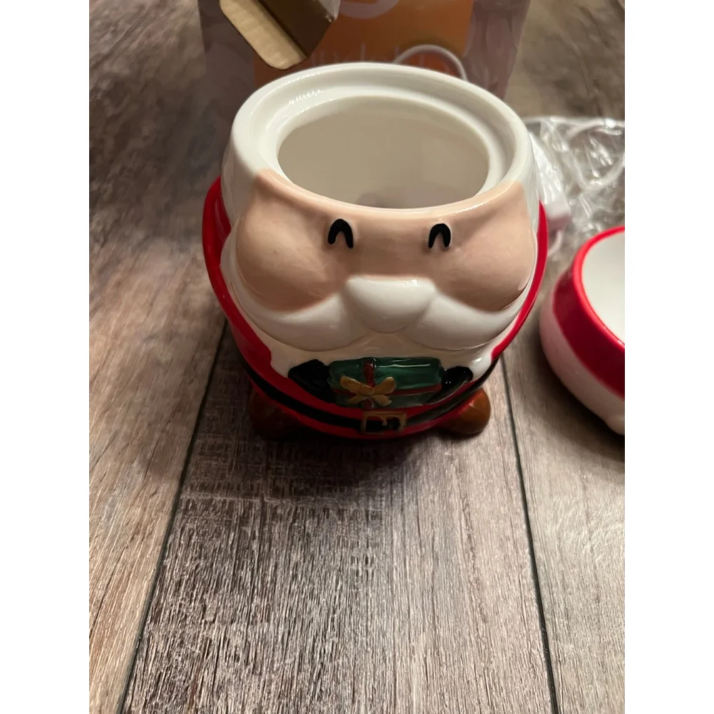 NEW Candeldo Santa Claus Christmas Wax Melt Warmer One Size Red White